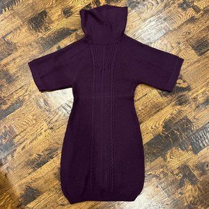 ❌SOLD❌ Purple Cowl Neck Sweater Dress Arthur S Levine